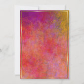 Elegant Gold Lijst Surprise 50th Birthday Dinner Kaart (Achterkant)