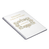 Elegant Gold Lijst Wedding Planner Moeder Bride Notitieboek (Rechterzijde)