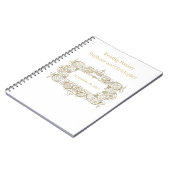 Elegant Gold Lijst Wedding Planner Moeder Bride Notitieboek (Linkerzijde)