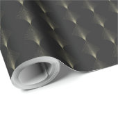 Elegant Gold Line Geometric Pattern Cadeaupapier (Rol Hoek)