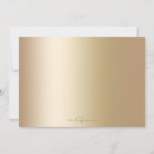 Elegant Gold Lined Border Foto Feestdagenkaart (Achterkant)