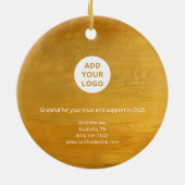 Elegant Gold Logo Ornament for Doctors (Achterkant)