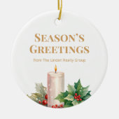  Elegant Gold Logo Real Estate Ornament (Voorkant)