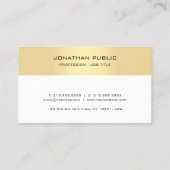 Elegant Gold look Appointherinnering Sjabloon Afsprakenkaartje (Achterkant)