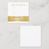 Elegant Gold look Appointherinnering Sjabloon Afsprakenkaartje (Voorkant / Achterkant)