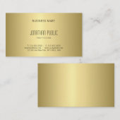 Elegant Gold look Design Simple Moderne Chic Plain Visitekaartje (Voorkant / Achterkant)