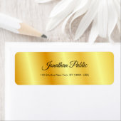 Elegant Gold look Hand Script Moderne Sjabloon Etiket (Insitu)