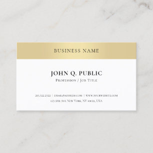 Elegant Gold look minimalistisch Sjabloon Moderne  Visitekaartje