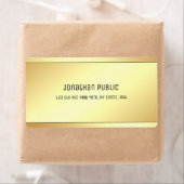 Elegant Gold Look Modern Eenvoudige Sjabloon Verze Etiket (Insitu)