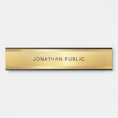 Elegant Gold Look Modern Glamour Trendy Sjabloon Deurbordje (Voorkant)