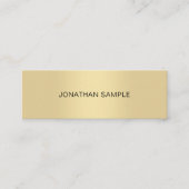 Elegant Gold look Modern Simple Design Trendy Mini Visitekaartje (Voorkant)