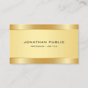 Elegant Gold look Modern Simple Sjabloon Classy Visitekaartje