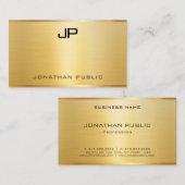 Elegant Gold look Moderne professionele Sjabloon Visitekaartje (Voorkant / Achterkant)
