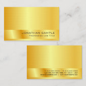 Elegant Gold look Moderne professionele Sjabloon Visitekaartje (Voorkant / Achterkant)
