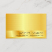 Elegant Gold look Moderne professionele Sjabloon Visitekaartje (Achterkant)