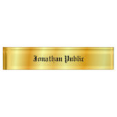 Elegant Gold look op maat van moderne Sjabloon Naambordje (Voorkant)