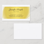Elegant Gold look Plain Professional Design Trendy Visitekaartje (Voorkant / Achterkant)