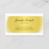 Elegant Gold look Plain Professional Design Trendy Visitekaartje (Voorkant)