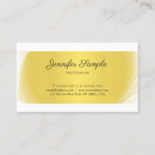 Elegant Gold look Plain Professional Design Trendy Visitekaartje