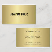 Elegant Gold look Professional, modern, eenvoudig Visitekaartje (Voorkant / Achterkant)