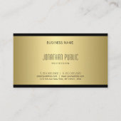 Elegant Gold Look Strak Modern Creative Plain Luxe Visitekaartje (Voorkant)