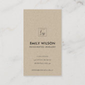 ELEGANT GOLD LOTUS FLORA LOGO TOONT DANK U VISITEKAARTJE (Achterkant)