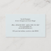 Elegant Gold Lotus Flower Designer Black Visitekaartje (Achterkant)