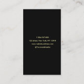 Elegant Gold Lotus Luxury Massage Therapist  Visitekaartje (Achterkant)