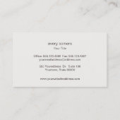 Elegant Gold  Lotus Mandala Taupe Linen Kijk uit Visitekaartje (Achterkant)