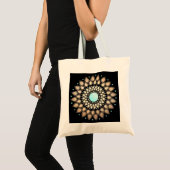 Elegant Gold  Lotus Mandala Tote Bag (Voorkant (product))