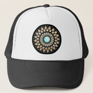 Elegant Gold  Lotus Mandala Trucker Pet