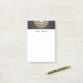 Elegant Gold  Lotus Mandala Wood Kijk uit Post-it® Notes (Op bureau)