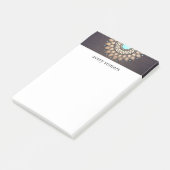 Elegant Gold  Lotus Mandala Wood Kijk uit Post-it® Notes (Schuin)