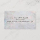 Elegant Gold Lotus Opal Yoga Instructor Visitekaartje (Achterkant)