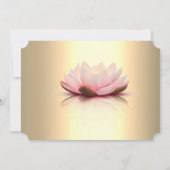 Elegant Gold Lotus String Lights Retirement Party Kaart (Achterkant)