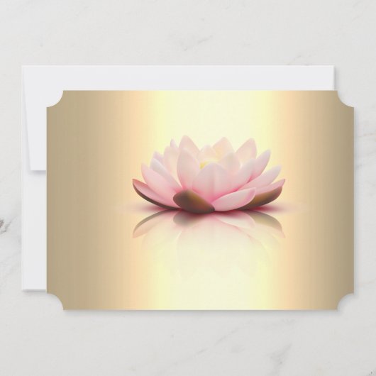 Elegant Gold Lotus String Lights Retirement Party Kaart (Achterkant)