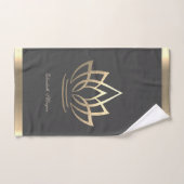 Elegant Gold Lotus, Yoga Bad Handdoek (Handdoek)