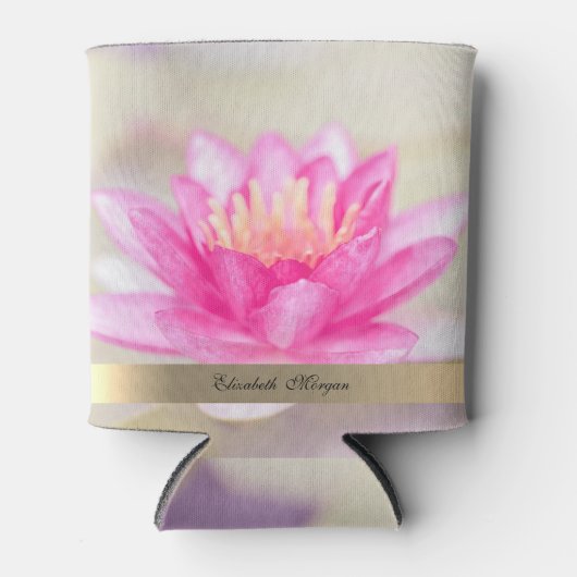 Elegant Gold, Lotus, Yoga Blikjeskoeler (Voorkant)