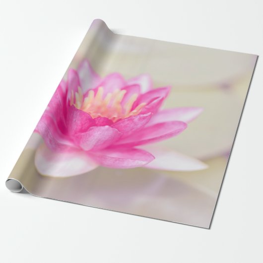 Elegant Gold Lotus, Yoga Cadeaupapier (Uitgerold)