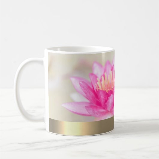 Elegant Gold Lotus, Yoga Coffee Mok (Links)