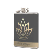 Elegant Gold Lotus, Yoga Heupfles (Links)