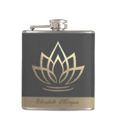 Elegant Gold Lotus, Yoga Heupfles (Voorkant)
