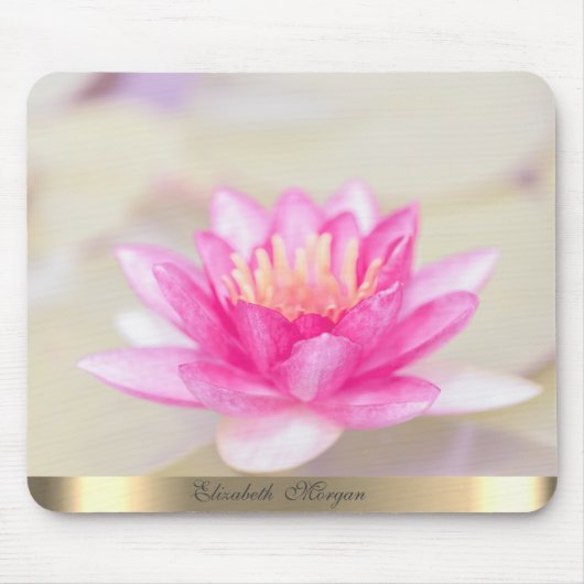 Elegant Gold Lotus, Yoga Muismat (Voorkant)