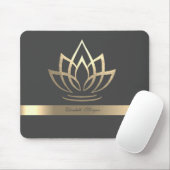 Elegant Gold Lotus, Yoga Muismat (Met muis)