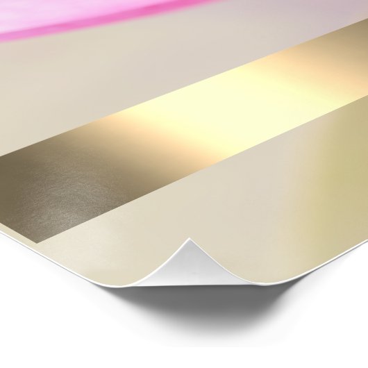 Elegant Gold, Lotus, Yoga Perfect Poster (Hoek)