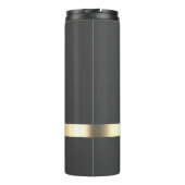 Elegant Gold Lotus, Yoga Thermosbeker (Achterkant)