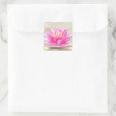 Elegant Gold, Lotus, Yoga Vierkante Sticker (Tas)