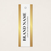 Elegant Gold Luxury Boutique Kleding Prijs Label Mini Visitekaartjes (Voorkant)