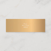 Elegant Gold Luxury Company Mini Visitekaartje (Achterkant)
