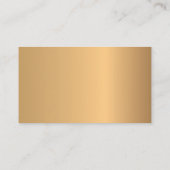 Elegant Gold Luxury Company Visitekaartje (Achterkant)